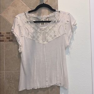 Free people flowey, lace top